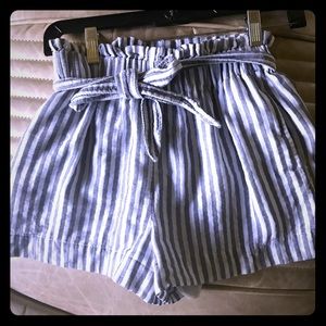 BCBGeneration Striped Shorts Black White XXS